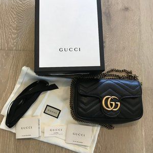 Gucci Marmont Supermini Black
